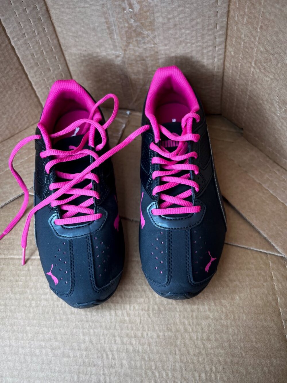 PUMA Tazon 6 FM Women’s Sneakers Size 8 Black Beetroot Purple VGC With Box - Picture 3 of 11